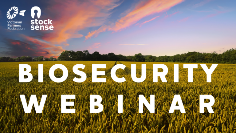 Stock Sense is bringing you two expert Vets to speak on biosecurity planning, identifying common diseases and animal health declarations. This online forum is a good opportunity to learn about the importance of biosecurity and ask all your questions!
